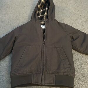 Charcoal grey boys hooded jacket